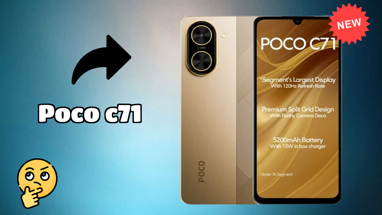 2026 POCO C71 is best for this Budget Smartphones