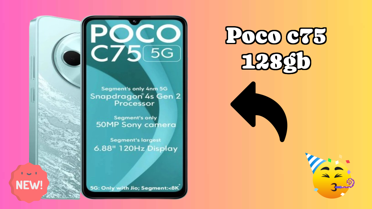 POCO C75 128GB Display Review: 6.88 Inches (17.48 Cm) Screen