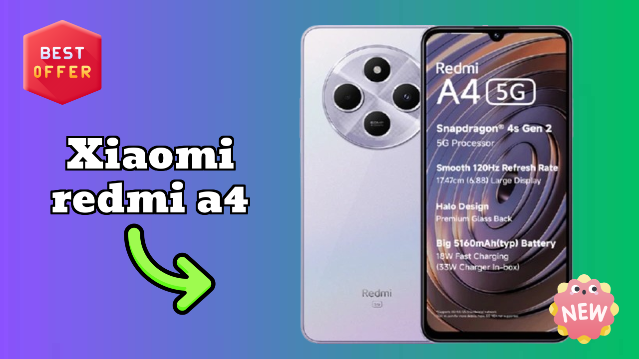 Xiaomi Redmi A4 at ₹7,499 - Best Features Highlighted